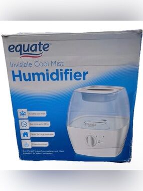 Equate Invisible Cool Mist Humidifier 1.1 Gallon Tabletop 250 Sq Ft